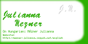 julianna mezner business card
